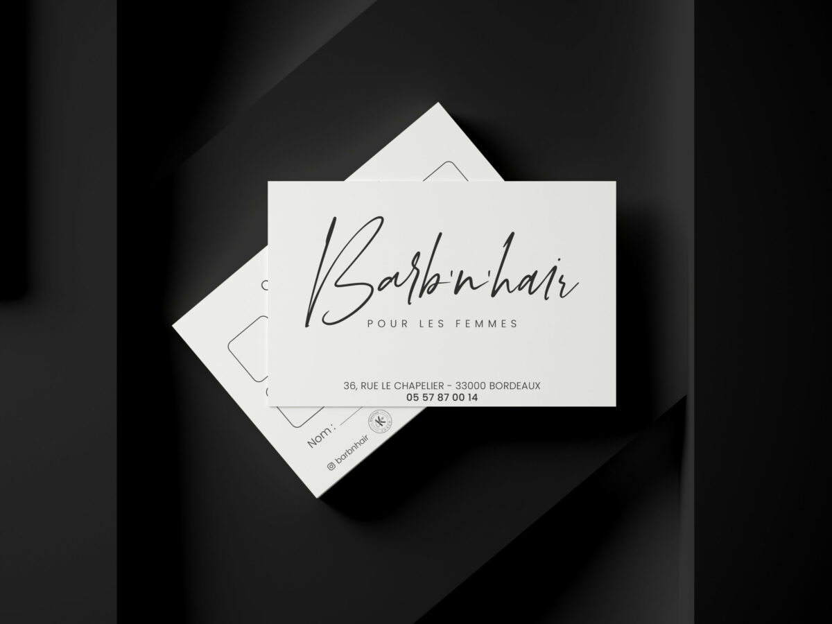 Carte fidélité Barb'n'hair